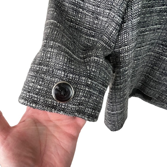 JONES NEW YORK Signature Woman Black/White Tweed Suit Jacket Coat Plus Size 2X - Picture 5 of 11